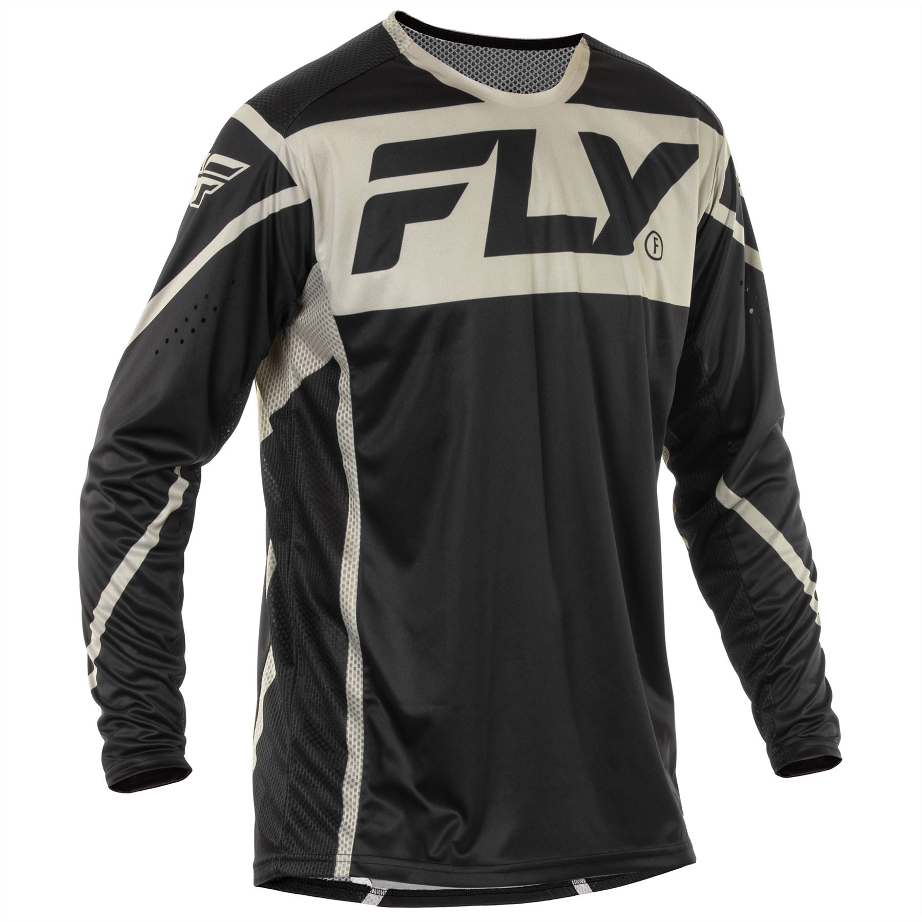 Fly Racing 2025 Lite Motocross Jersey Black Grey